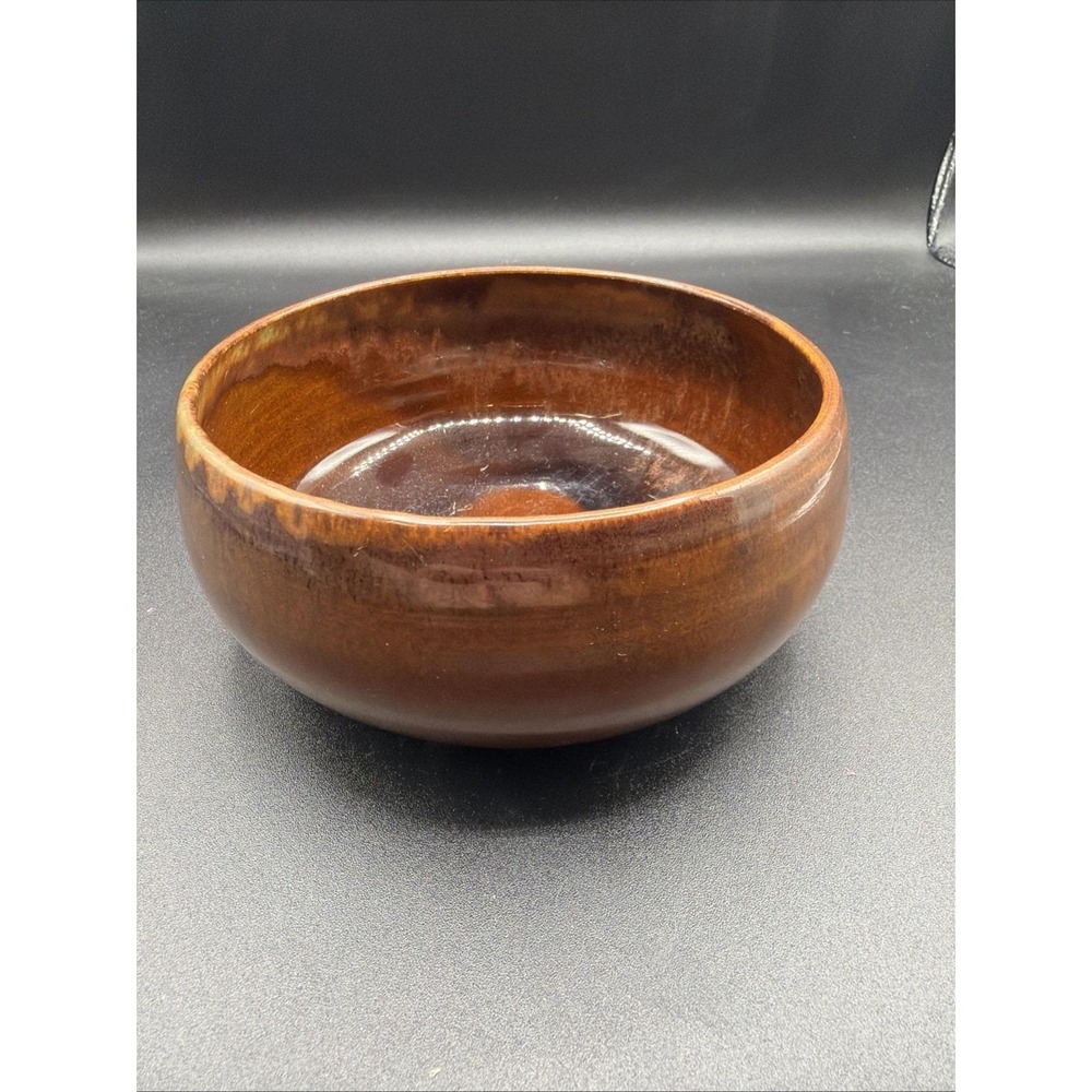 VTG 70s Hand Made Planter With Glossy Glaze Artist Initials
